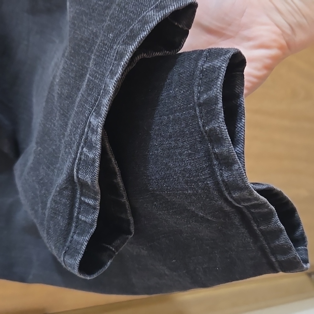 Vintage Levi's 505 Washed Black Syraight Leg Jeans Y2K Grunge Denim Minimalist - Picture 10 of 13